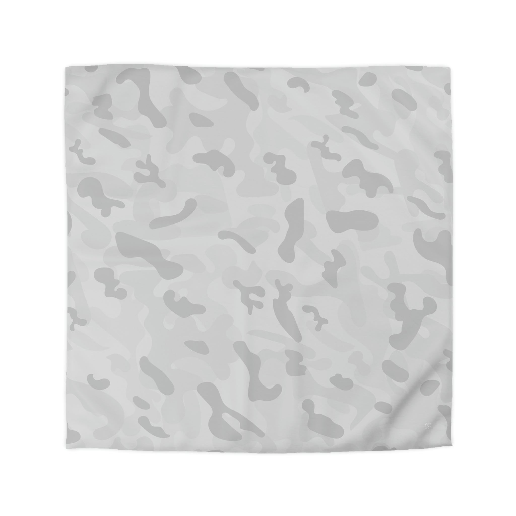 Home Decor Putty Gray Camouflage Duvet Cover Queen / Cream
