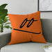 Home Decor Typeface Smile Broadcloth Pillow