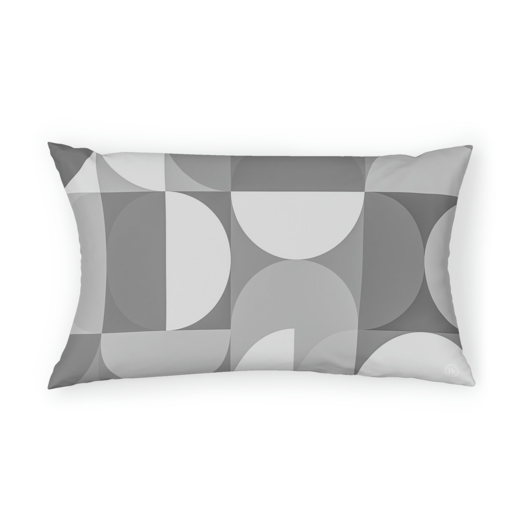 Home Decor MIdMod Geometric Pillow Shams Light Gray 36" x 20"