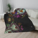 Home Decor Giant Floral Luxe Sherpa Throw