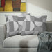Home Decor MIdMod Geometric Pillow Shams Light Gray