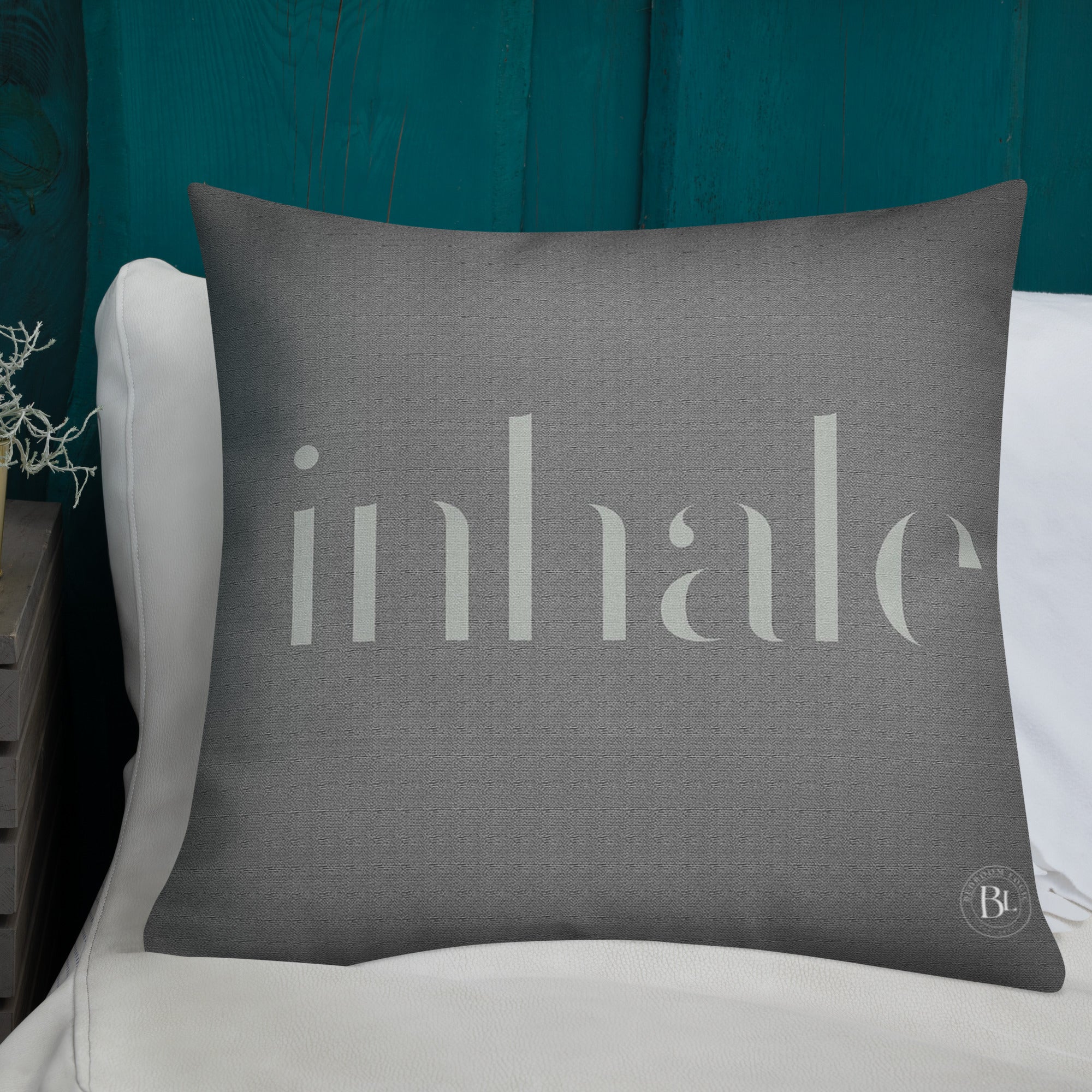 Inhale - Premium Throw Pillow