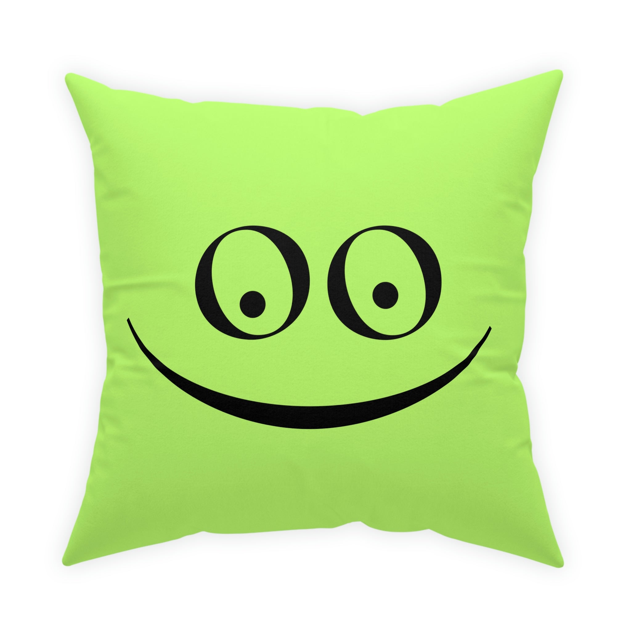 Home Decor Green Smile Broadcloth Pillow 26" × 26"