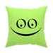 Home Decor Green Smile Broadcloth Pillow 26" × 26"
