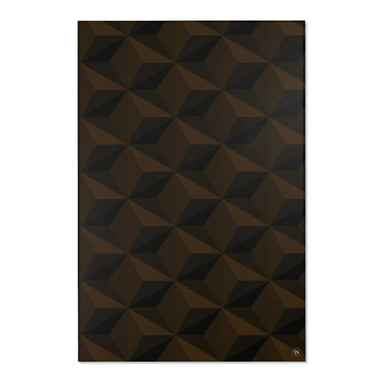 Home Decor DARK GEOMETRY CHENILLE AREA RUG -ESPRESSO 48" × 72"